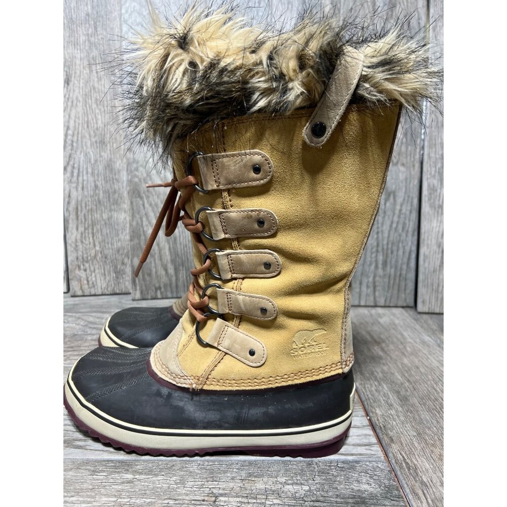Sorel Joan of Artctic Boots Insulated WaterProof Suede Snow Duck Rubber Tall 11 - Picture 2 of 10